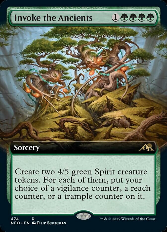 Invoke the Ancients (Extended Art) [Kamigawa: Neon Dynasty] | Exor Games Summserside