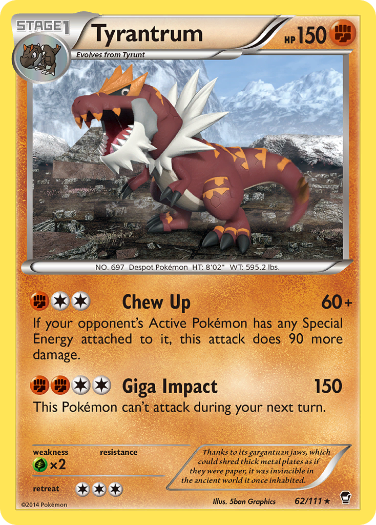 Tyrantrum (62/111) [XY: Furious Fists] | Exor Games Summserside