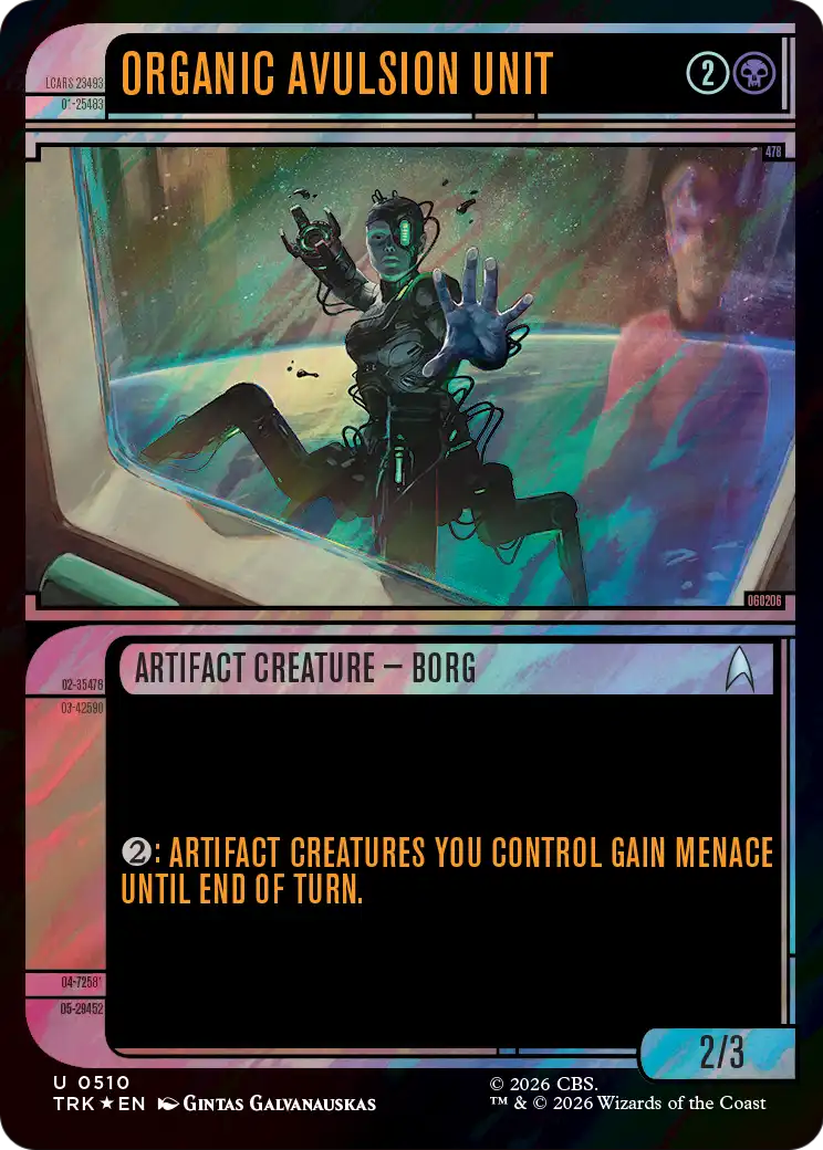 Organic Avulsion Unit (Showcase) (Surge Foil) [Star Trek] | Exor Games Summserside