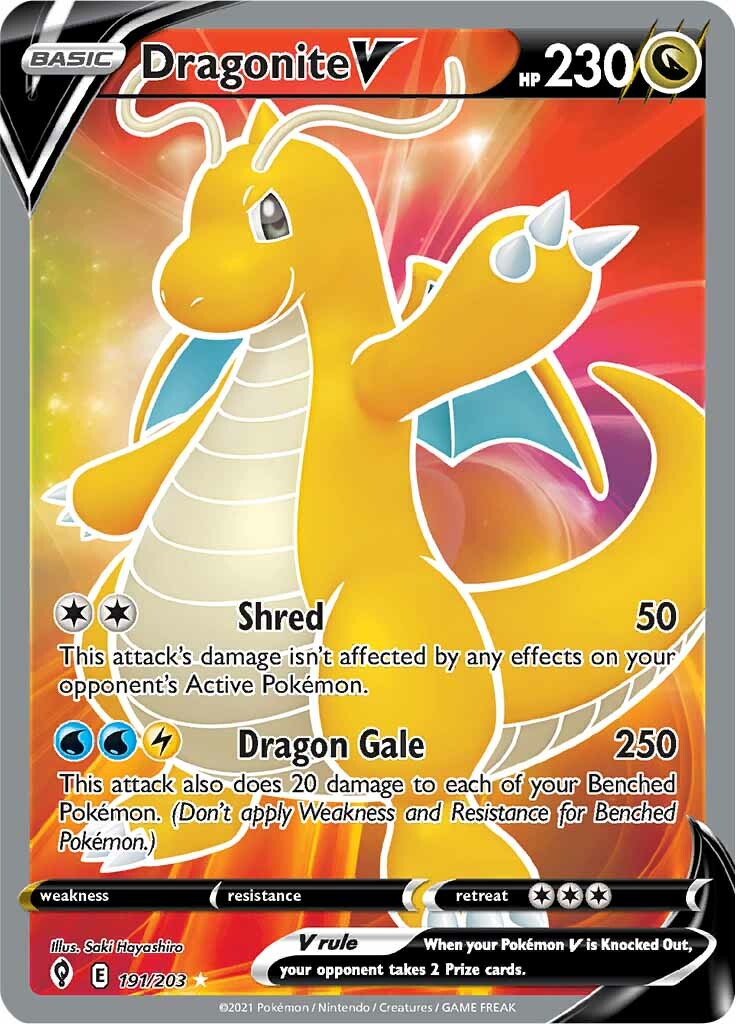 Dragonite V (191/203) [Sword & Shield: Evolving Skies] | Exor Games Summserside