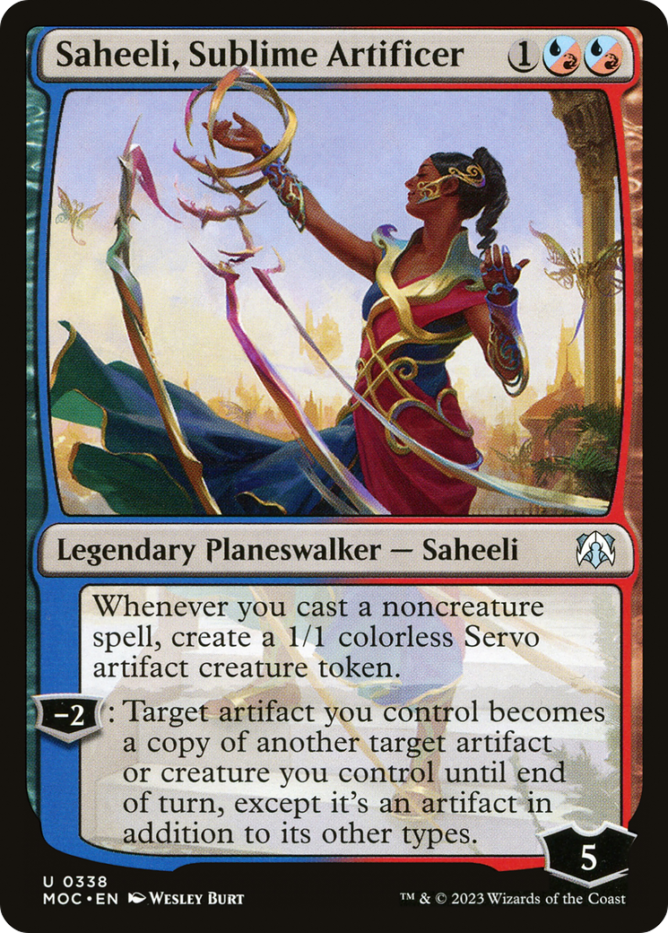Saheeli, Sublime Artificer [March of the Machine Commander] | Exor Games Summserside