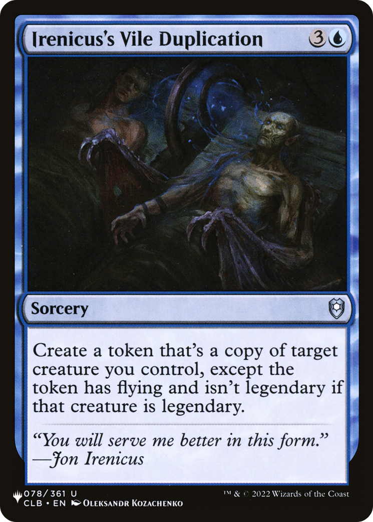 Irenicus's Vile Duplication [The List] | Exor Games Summserside
