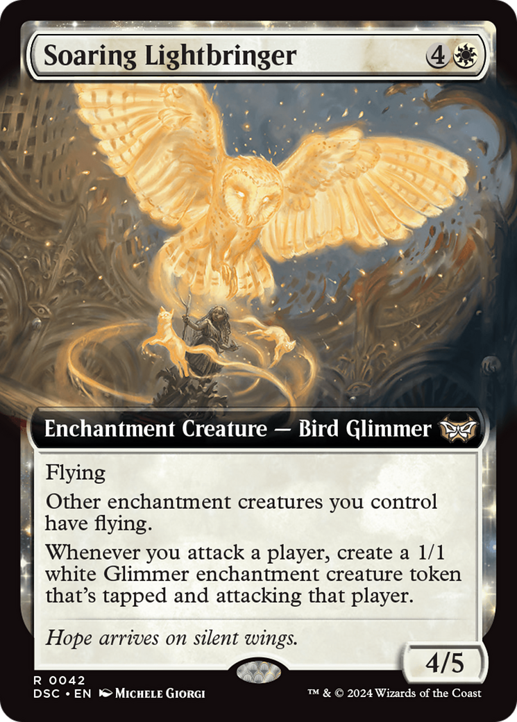 Soaring Lightbringer (Extended Art) [Duskmourn: House of Horror Commander] | Exor Games Summserside