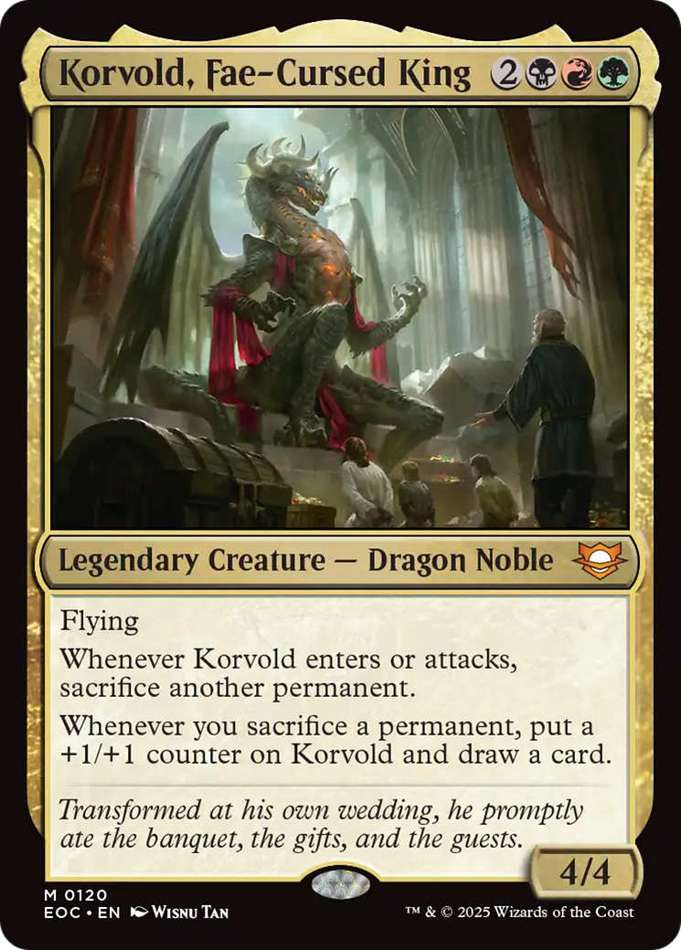Korvold, Fae-Cursed King [Edge of Eternities Commander] | Exor Games Summserside