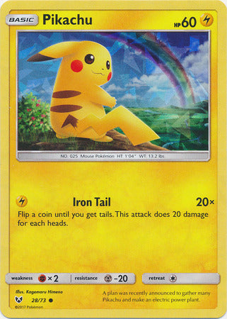 Pikachu (28/73) (Cracked Ice Holo) [Miscellaneous Cards] | Exor Games Summserside