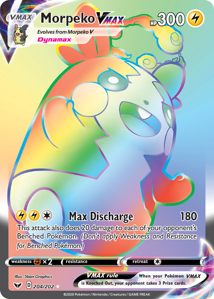Morpeko VMAX (204/202) [Sword & Shield: Base Set] | Exor Games Summserside