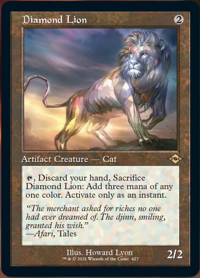 Diamond Lion (Retro Foil Etched) [Modern Horizons 2] | Exor Games Summserside