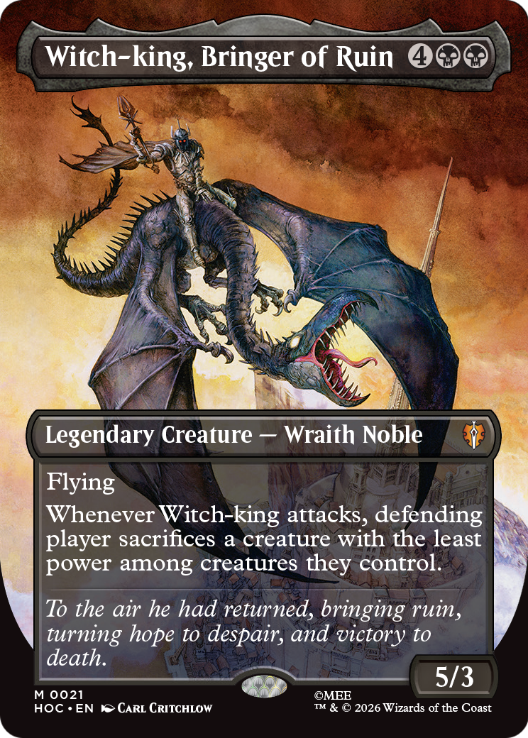 Witch-king, Bringer of Ruin (Borderless) [The Hobbit] | Exor Games Summserside