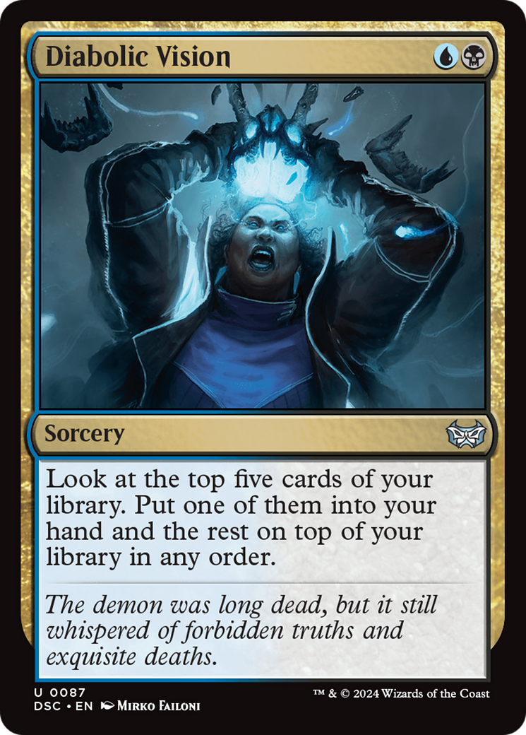 Diabolic Vision [Duskmourn: House of Horror Commander] | Exor Games Summserside