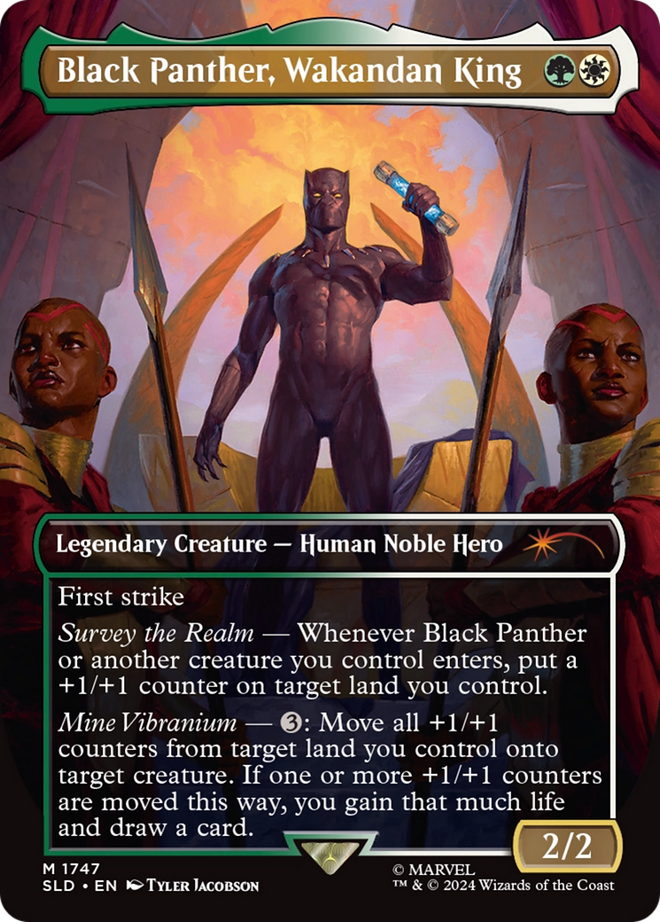 Black Panther, Wakandan King (Rainbow Foil) [Secret Lair Drop Series] | Exor Games Summserside