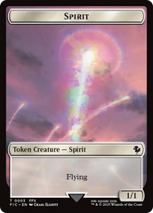 Spirit // Squid Double-Sided Token (Surge Foil) [FINAL FANTASY Commander Tokens] | Exor Games Summserside