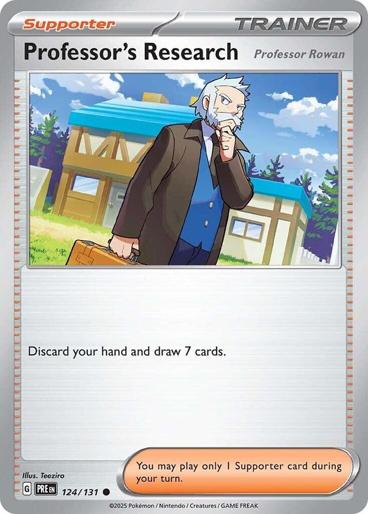 Professor's Research (124/131) [Professor Rowan] [Scarlet & Violet: Prismatic Evolutions] | Exor Games Summserside
