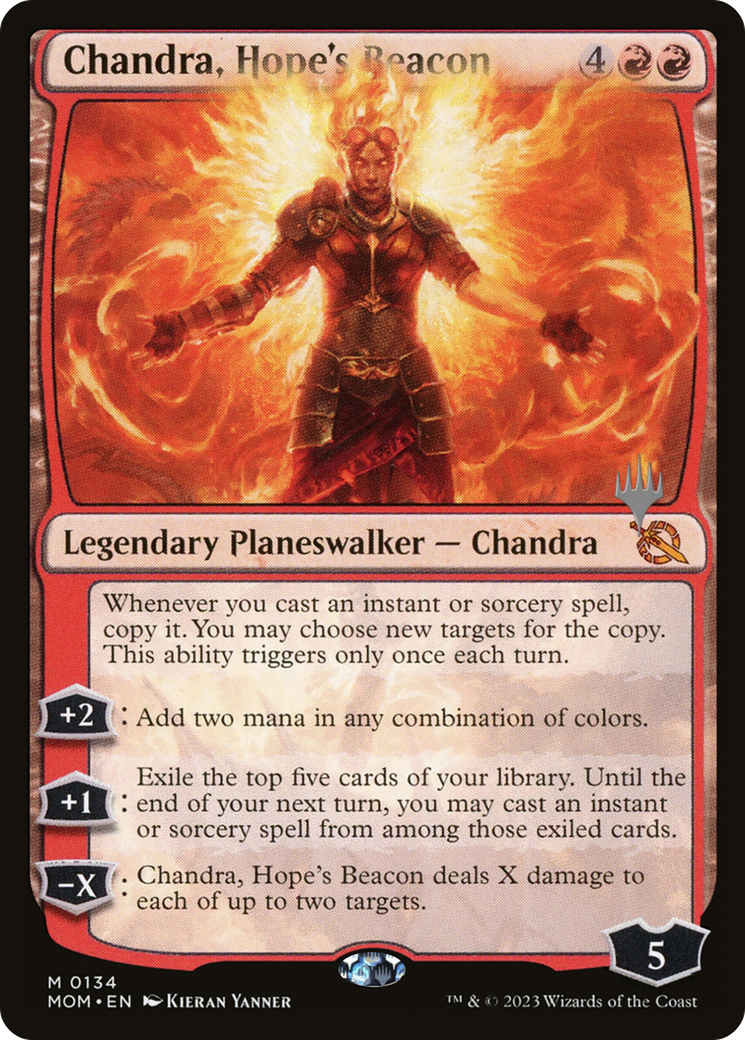 Chandra, Hope's Beacon (Promo Pack) [March of the Machine Promos] | Exor Games Summserside