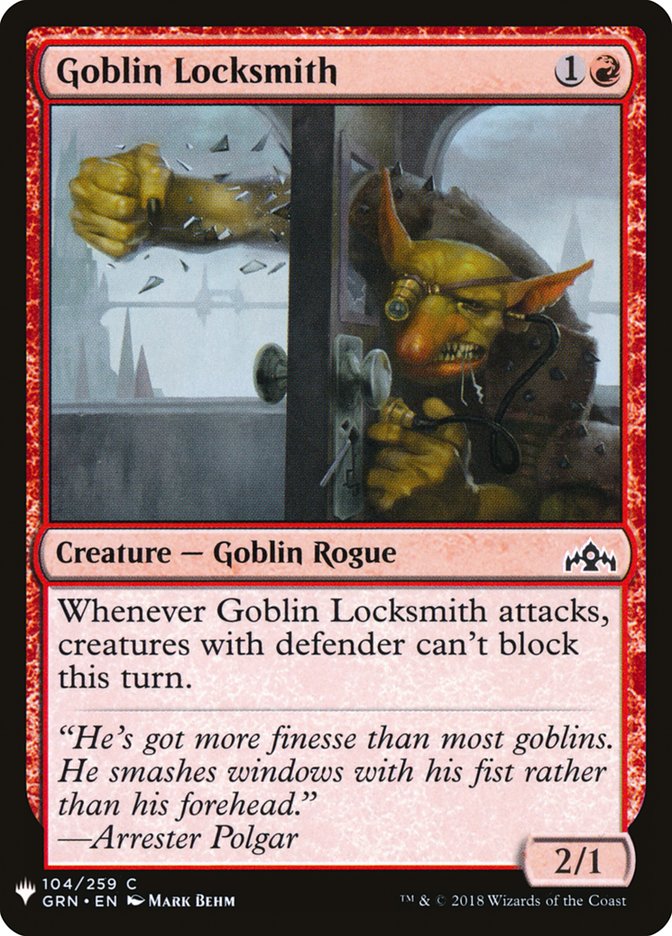 Goblin Locksmith [Mystery Booster] | Exor Games Summserside