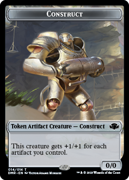 Goblin // Construct Double-Sided Token [Dominaria Remastered Tokens] | Exor Games Summserside