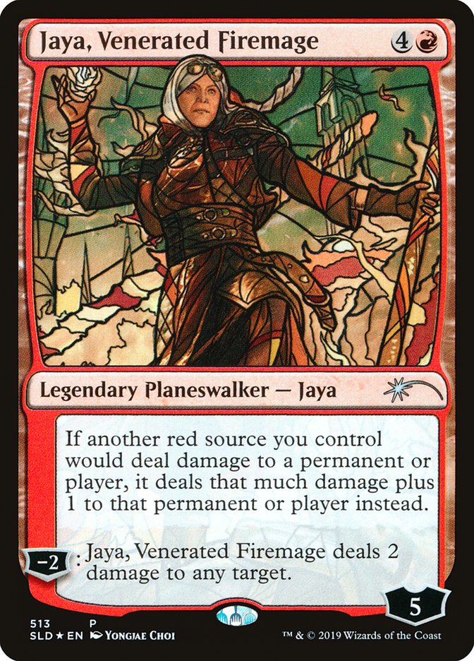 Jaya, Venerated Firemage (Stained Glass) [Secret Lair Drop Promos] | Exor Games Summserside