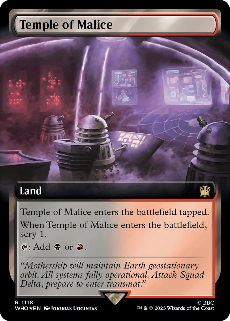 Temple of Malice (Extended Art) (Surge Foil) [Doctor Who] | Exor Games Summserside