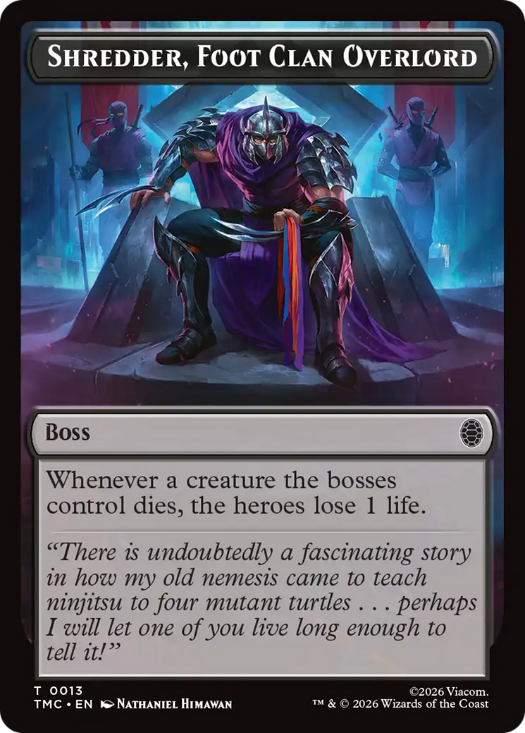 Shredder, Foot Clan Overlord [Teenage Mutant Ninja Turtles Commander Tokens] | Exor Games Summserside
