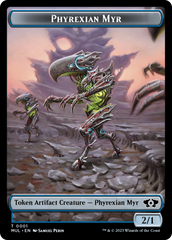 Phyrexian Myr // Teferi's Talent Emblem Double-Sided Token [March of the Machine Tokens] | Exor Games Summserside