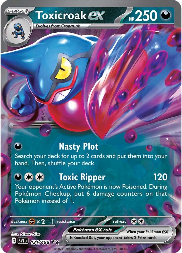 Toxicroak ex (131/198) [Scarlet & Violet: Base Set] | Exor Games Summserside