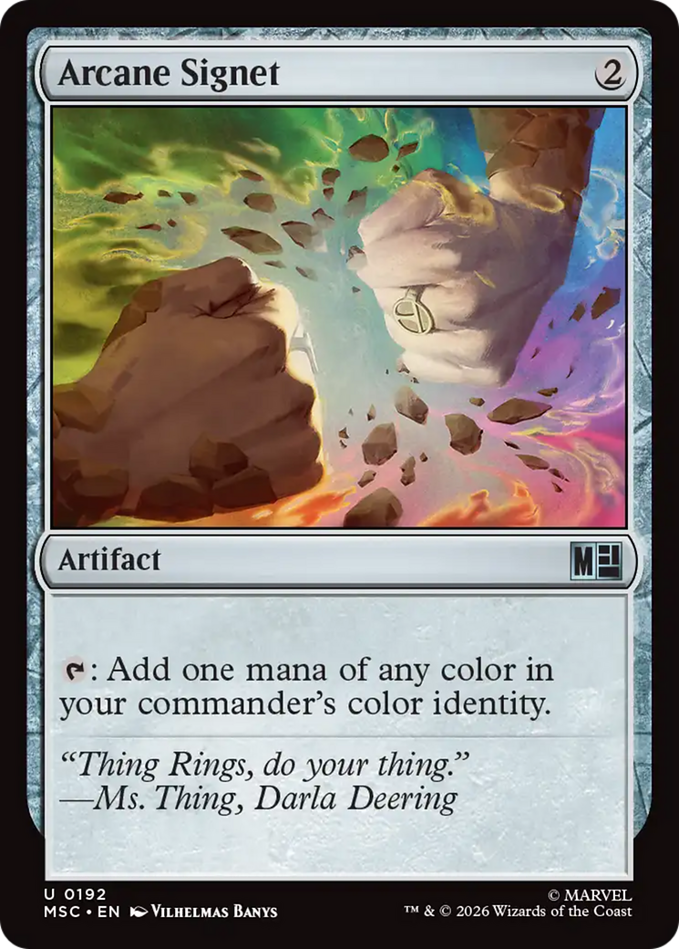 Arcane Signet (0192) (Surge Foil) [Marvel Super Heroes Commander] | Exor Games Summserside