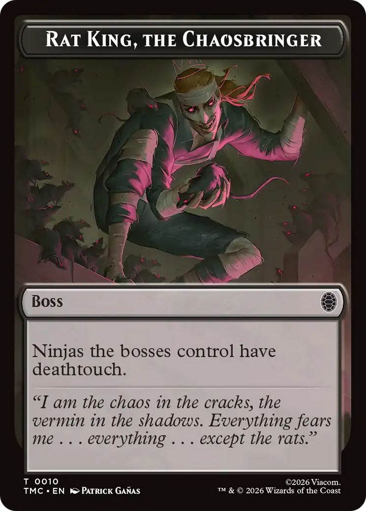 Rat King, The Chaosbringer [Teenage Mutant Ninja Turtles Commander Tokens] | Exor Games Summserside