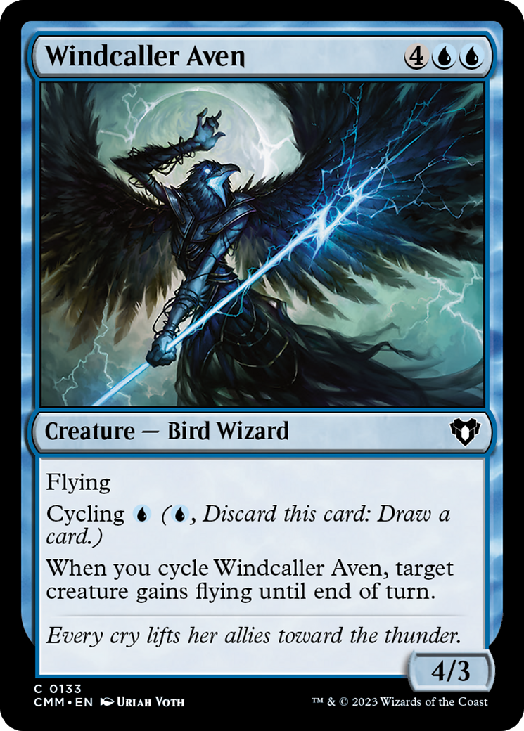 Windcaller Aven [Commander Masters] | Exor Games Summserside