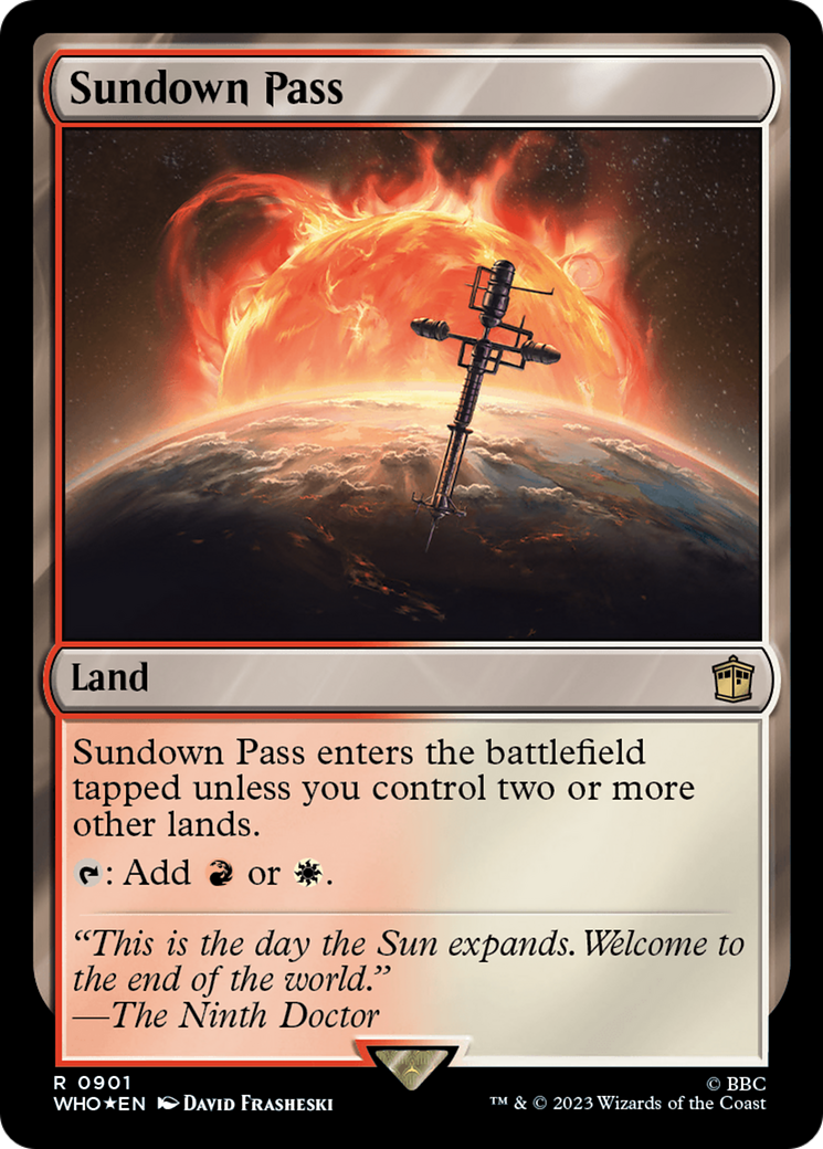Sundown Pass (Surge Foil) [Doctor Who] | Exor Games Summserside