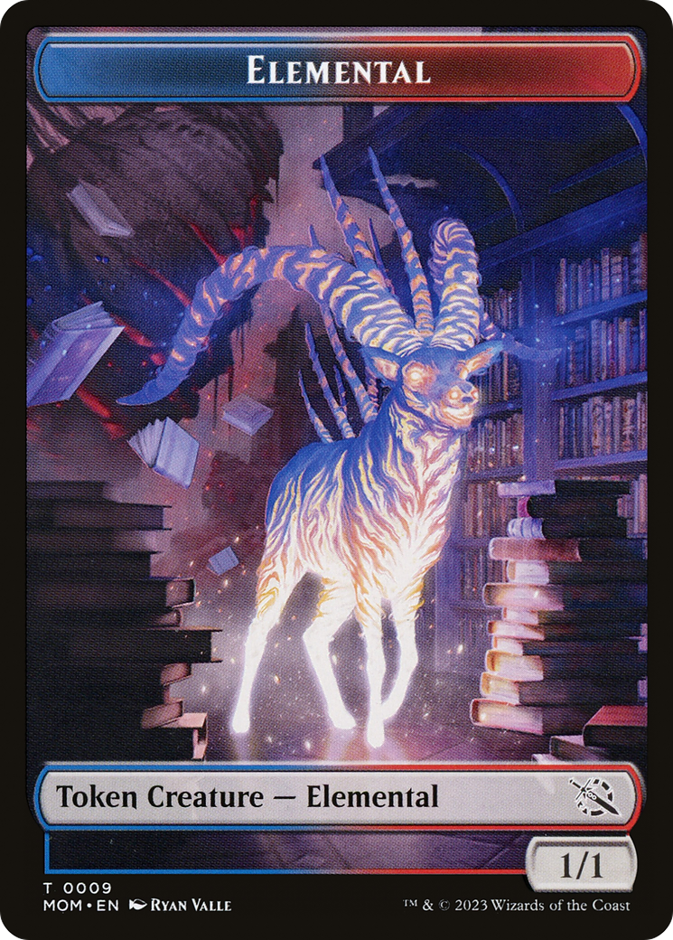 Elemental (09) // Spirit (13) Double-Sided Token [March of the Machine Tokens] | Exor Games Summserside