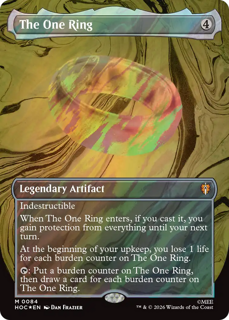 The One Ring (Borderless) (Surge Foil) [The Hobbit] | Exor Games Summserside