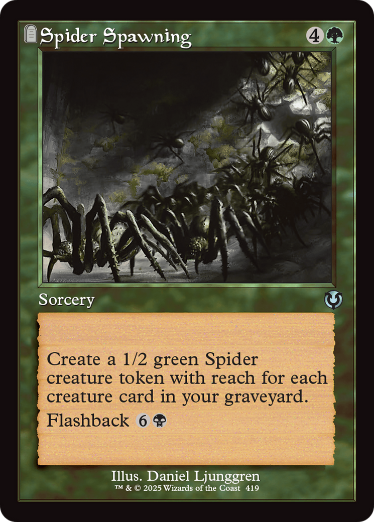 Spider Spawning (Retro Frame) [Innistrad Remastered] | Exor Games Summserside