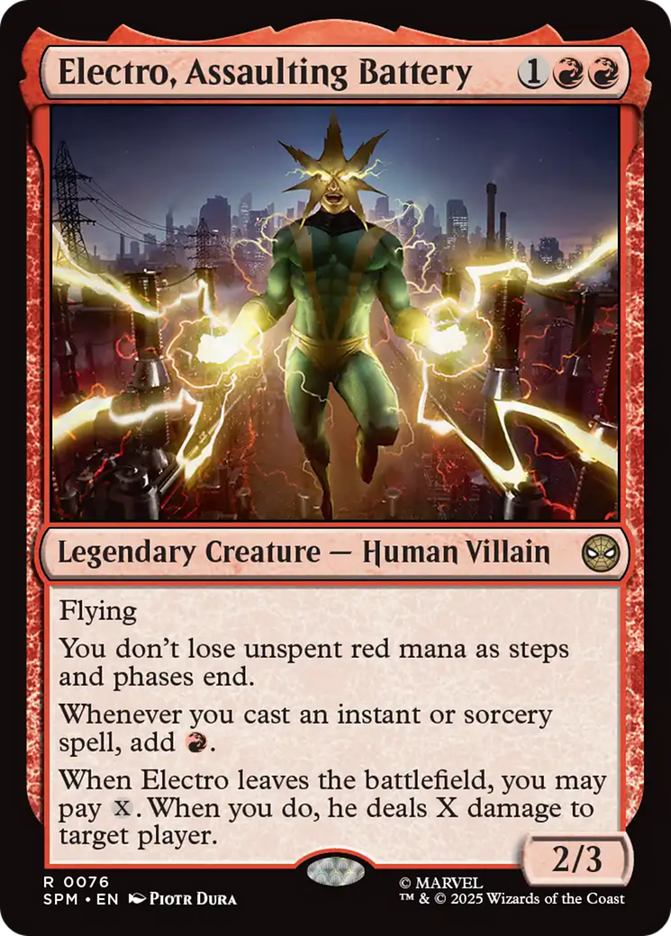 Electro, Assaulting Battery [Marvel's Spider-Man] | Exor Games Summserside