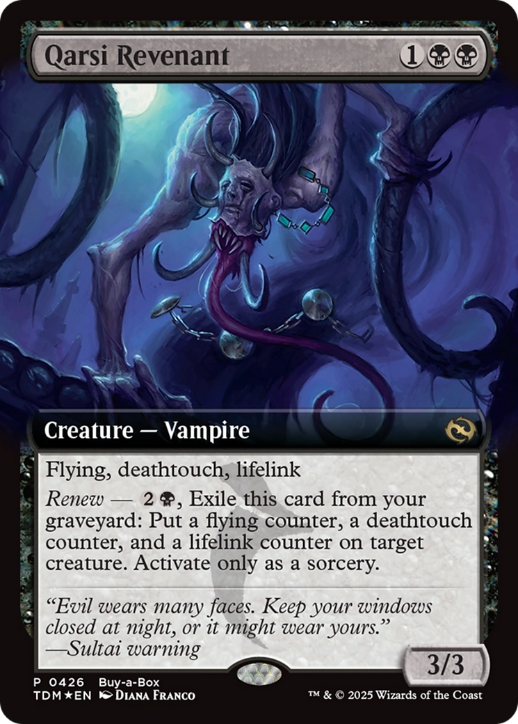 Qarsi Revenant (Extended Art) (Buy-A-Box) [Tarkir: Dragonstorm Promos] | Exor Games Summserside