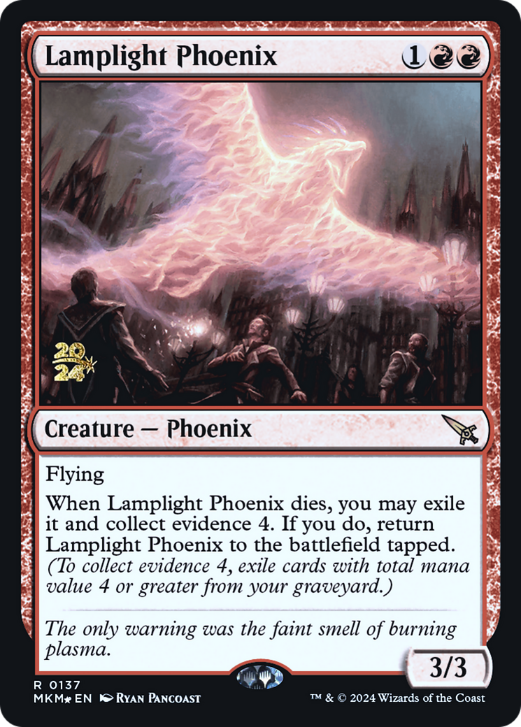 Lamplight Phoenix [Murders at Karlov Manor Prerelease Promos] | Exor Games Summserside