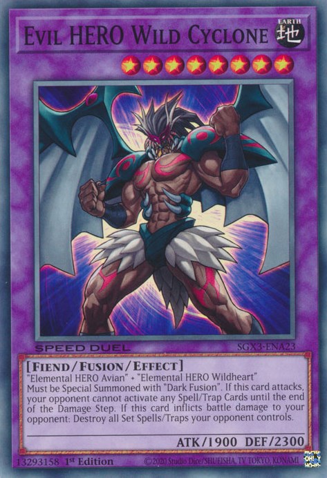 Evil HERO Wild Cyclone [SGX3-ENA23] Common | Exor Games Summserside