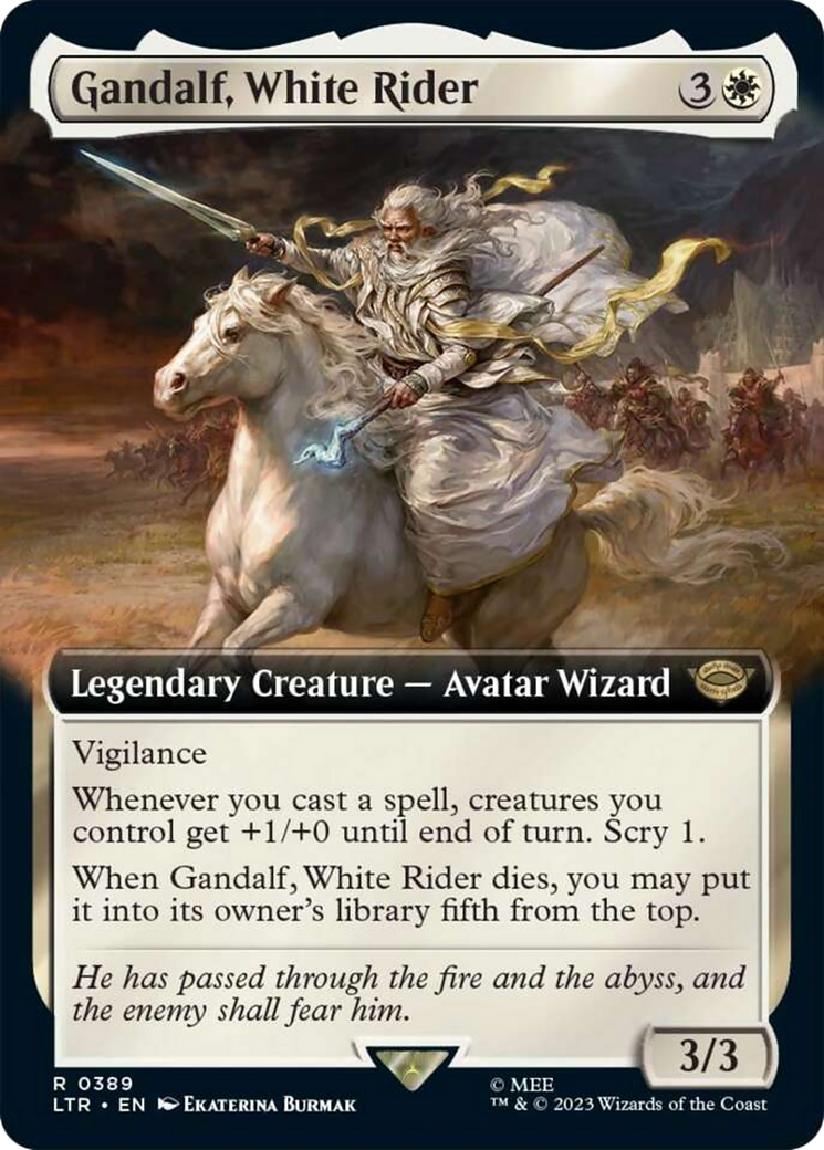 Gandalf, White Rider (Extended Art) [The Lord of the Rings: Tales of Middle-Earth] | Exor Games Summserside