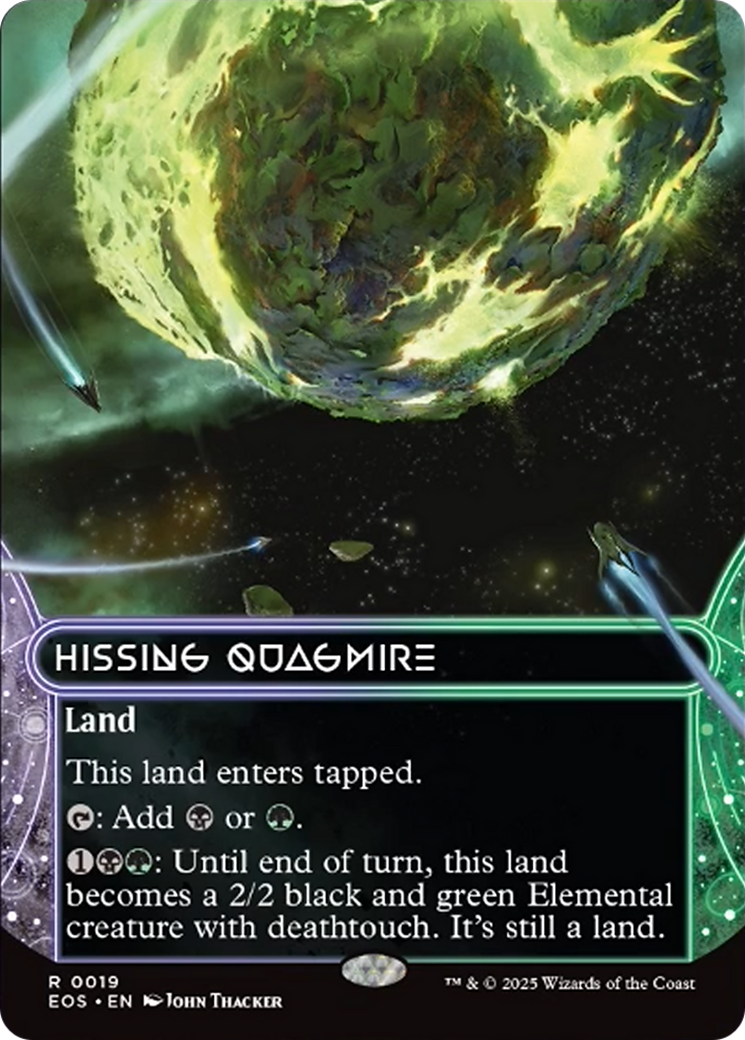 Hissing Quagmire (0019) (Borderless) [Edge of Eternities: Stellar Sights] | Exor Games Summserside