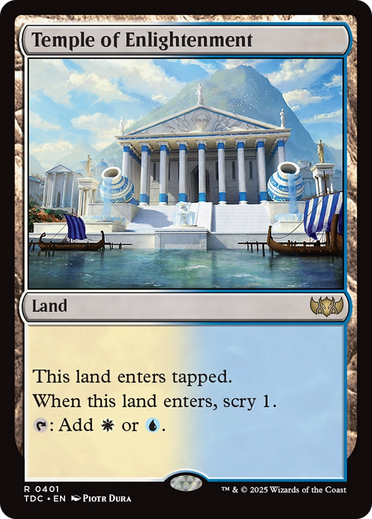 Temple of Enlightenment [Tarkir: Dragonstorm Commander] | Exor Games Summserside