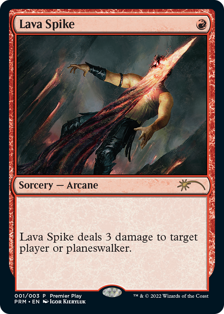 Lava Spike (Premier Play) [Pro Tour Promos] | Exor Games Summserside