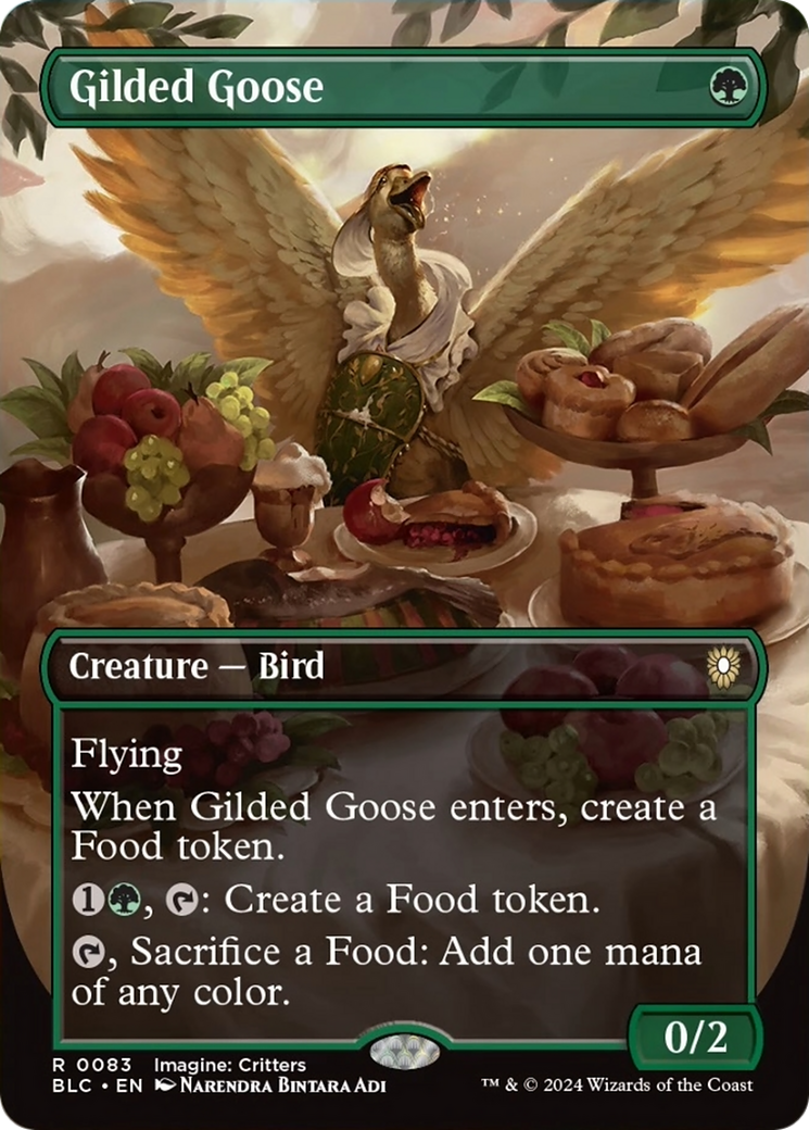 Gilded Goose (Borderless) [Bloomburrow Commander] | Exor Games Summserside