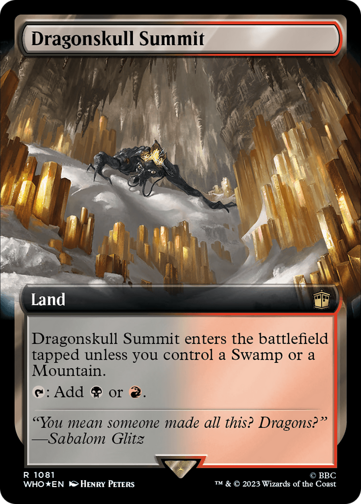 Dragonskull Summit (Extended Art) (Surge Foil) [Doctor Who] | Exor Games Summserside