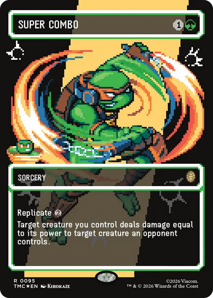 Super Combo (Borderless) (Surge Foil) [Teenage Mutant Ninja Turtles Commander] | Exor Games Summserside
