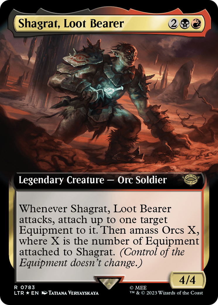 Shagrat, Loot Bearer (Extended Art) (Surge Foil) [The Lord of the Rings: Tales of Middle-Earth] | Exor Games Summserside