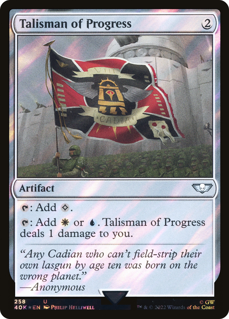 Talisman of Progress (Surge Foil) [Marvel Super Heroes Commander] | Exor Games Summserside