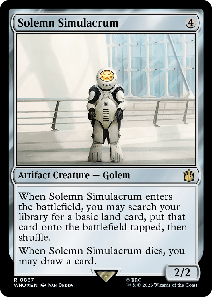 Solemn Simulacrum (Surge Foil) [Doctor Who] | Exor Games Summserside