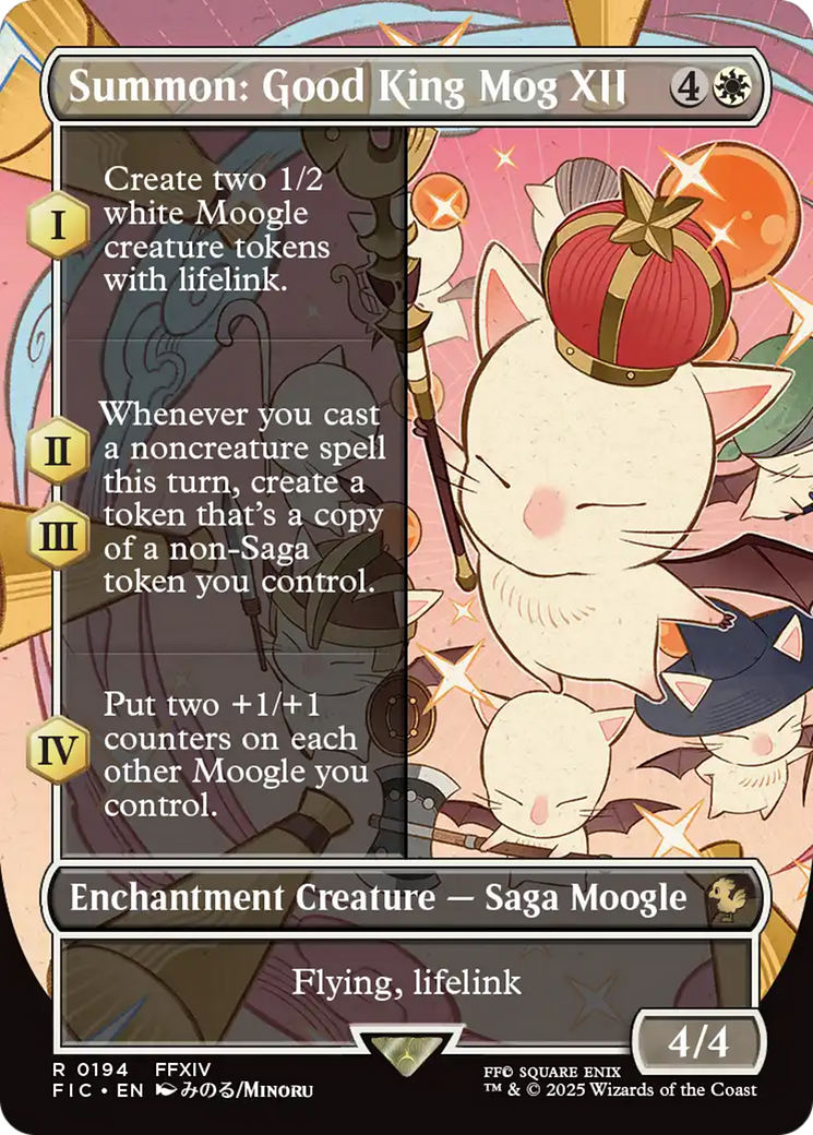 Summon: Good King Mog XII (Borderless) [FINAL FANTASY Commander] | Exor Games Summserside