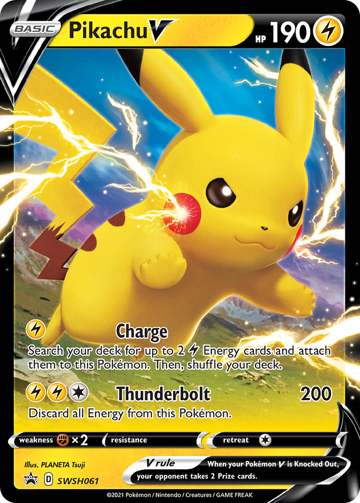 Pikachu V (SWSH061) [Sword & Shield: Black Star Promos] | Exor Games Summserside