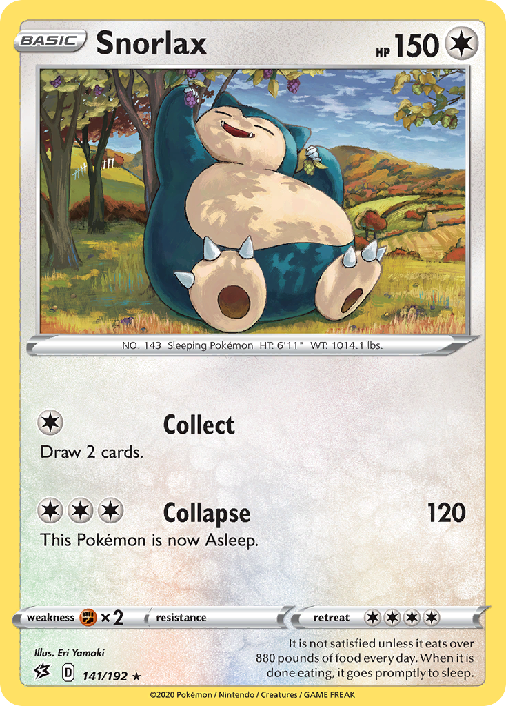Snorlax (141/192) (Cosmos Holo) [Sword & Shield: Rebel Clash] | Exor Games Summserside