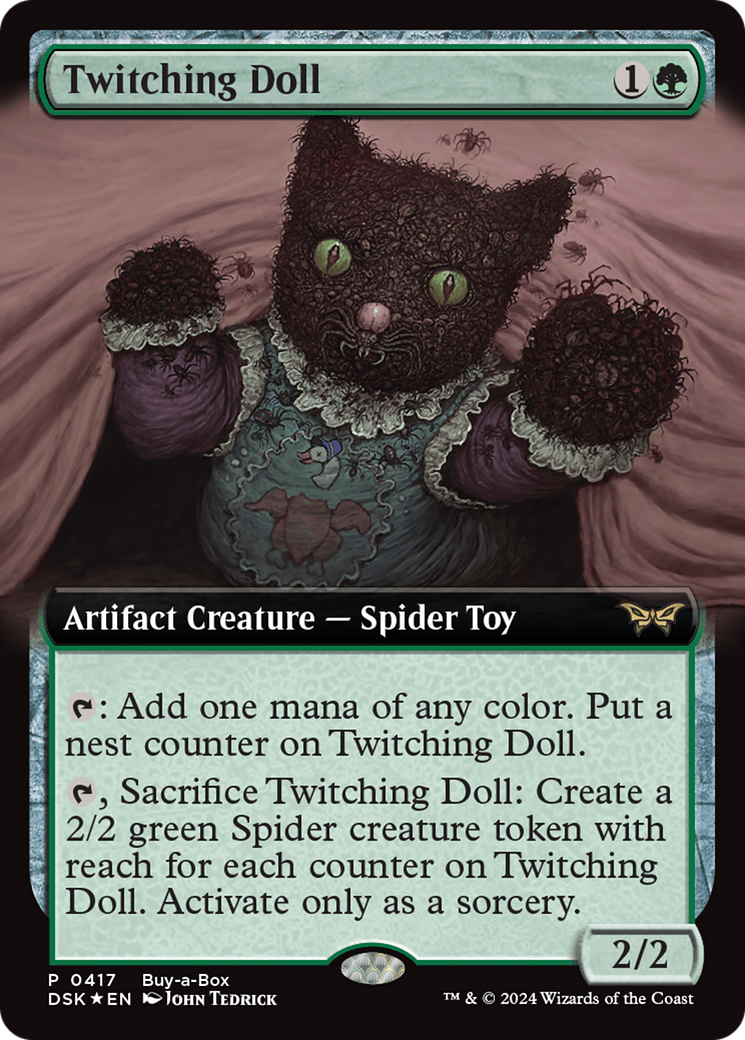 Twitching Doll (Extended Art) (Buy-a-box) [Duskmourn: House of Horror Promos] | Exor Games Summserside