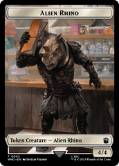 Alien Rhino // Alien Warrior Double-Sided Token [Doctor Who Tokens] | Exor Games Summserside